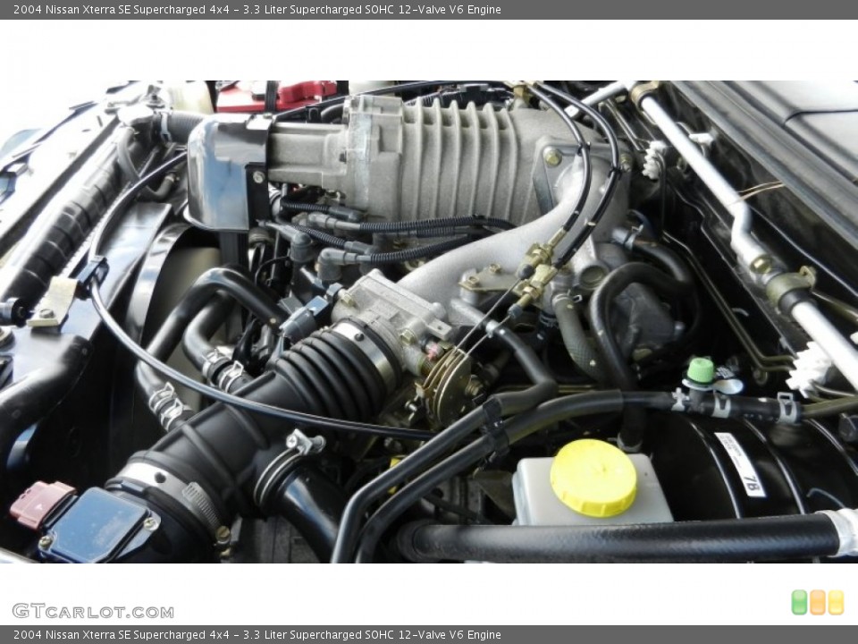 3.3 Liter Supercharged SOHC 12-Valve V6 2004 Nissan Xterra Engine