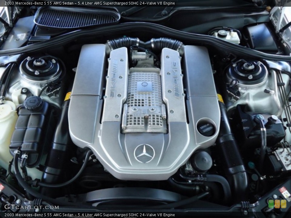 5.4 Liter AMG Supercharged SOHC 24-Valve V8 Engine for the 2003 Mercedes-Benz S #68004016