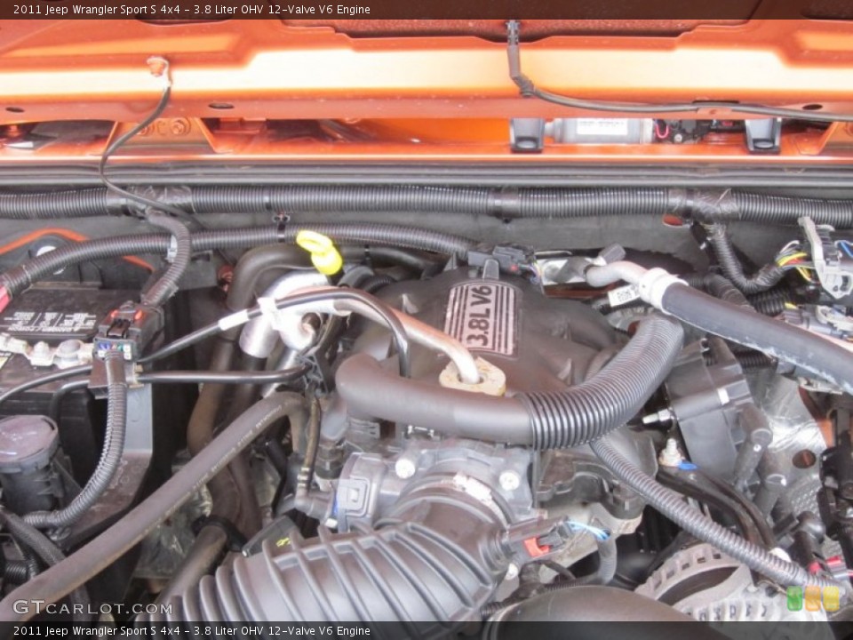 3.8 Liter OHV 12-Valve V6 Engine for the 2011 Jeep Wrangler #68012165