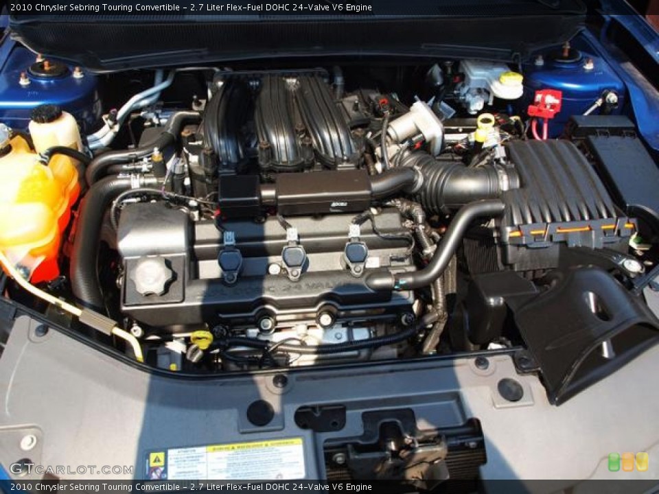 2.7 Liter Flex-Fuel DOHC 24-Valve V6 Engine for the 2010 Chrysler Sebring #68023283