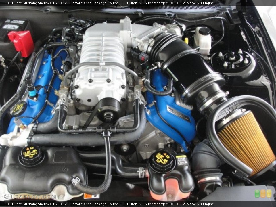 5.4 Liter SVT Supercharged DOHC 32-Valve V8 Engine for the 2011 Ford Mustang #68034011