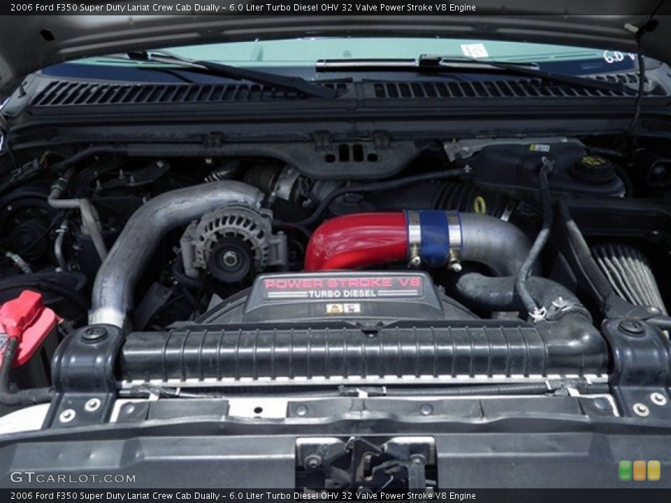6.0 Liter Turbo Diesel OHV 32 Valve Power Stroke V8 Engine for the 2006 Ford F350 Super Duty #68036051