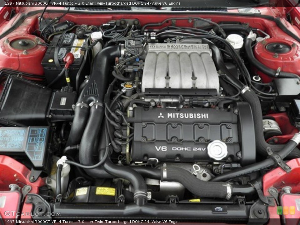 3.0 Liter Twin-Turbocharged DOHC 24-Valve V6 Engine for the 1997 Mitsubishi 3000GT #68037113