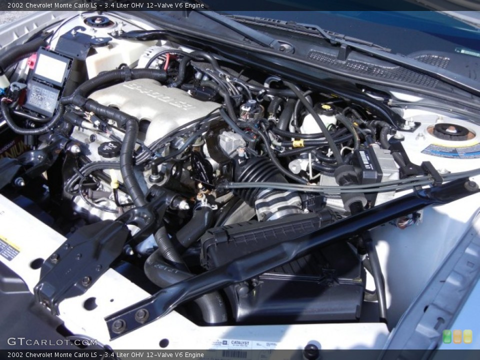3.4 Liter OHV 12-Valve V6 Engine for the 2002 Chevrolet Monte Carlo #68095353