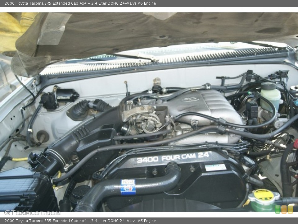 3.4 Liter DOHC 24-Valve V6 2000 Toyota Tacoma Engine