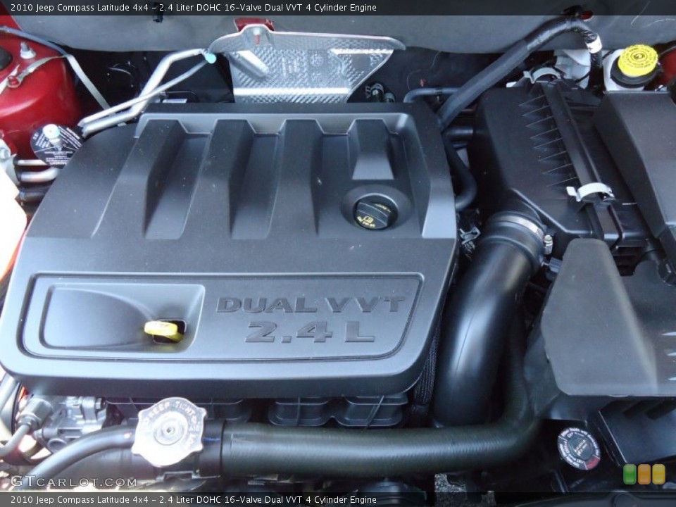 2.4 Liter DOHC 16-Valve Dual VVT 4 Cylinder 2010 Jeep Compass Engine