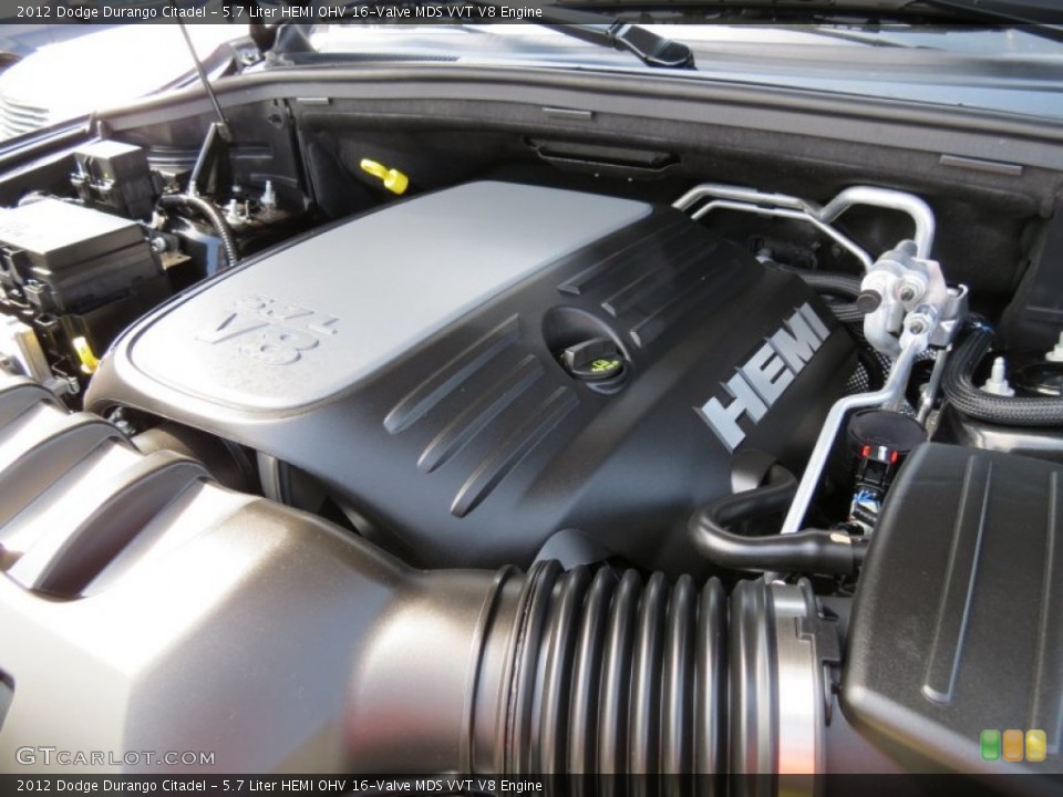 5.7 Liter HEMI OHV 16-Valve MDS VVT V8 2012 Dodge Durango Engine