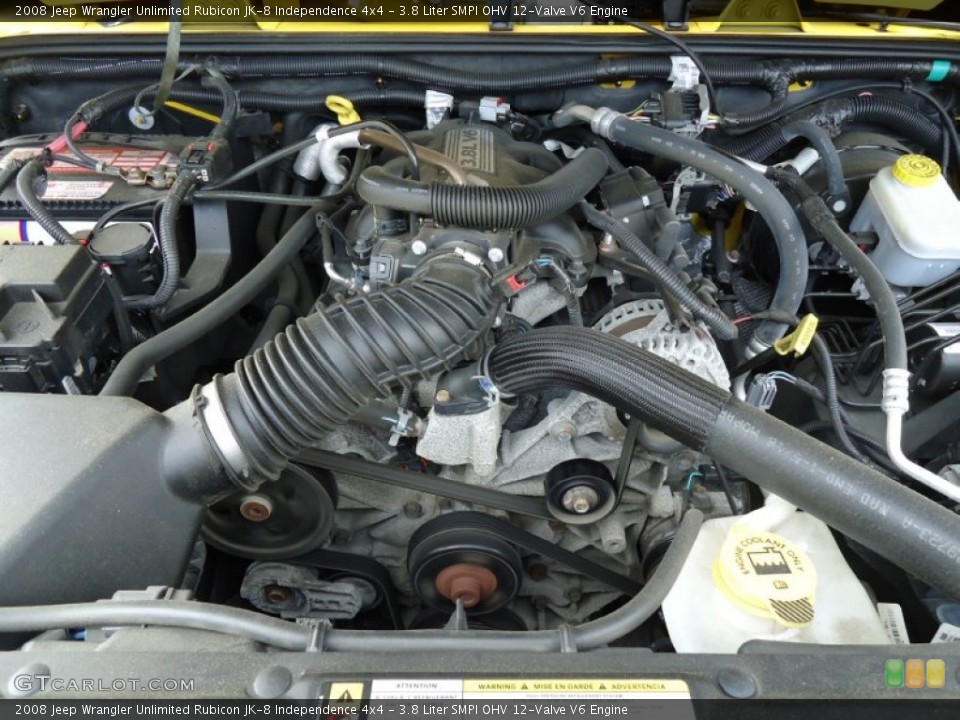 3.8 Liter SMPI OHV 12-Valve V6 Engine for the 2008 Jeep Wrangler Unlimited #68157342