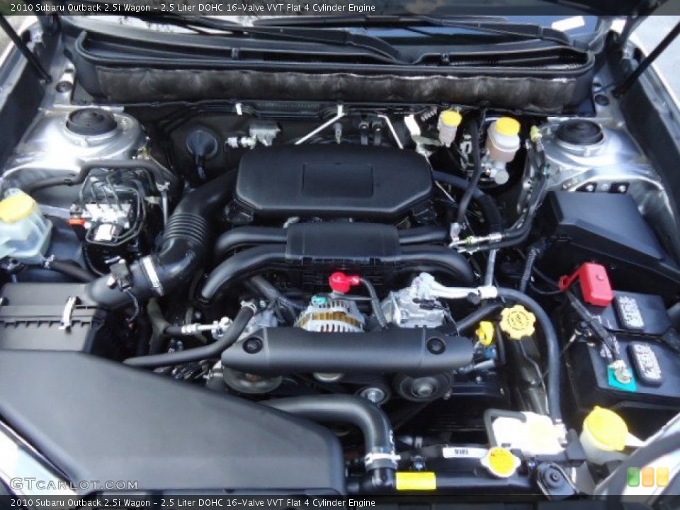 2.5 Liter DOHC 16-Valve VVT Flat 4 Cylinder Engine for the 2010 Subaru Outback #68163516