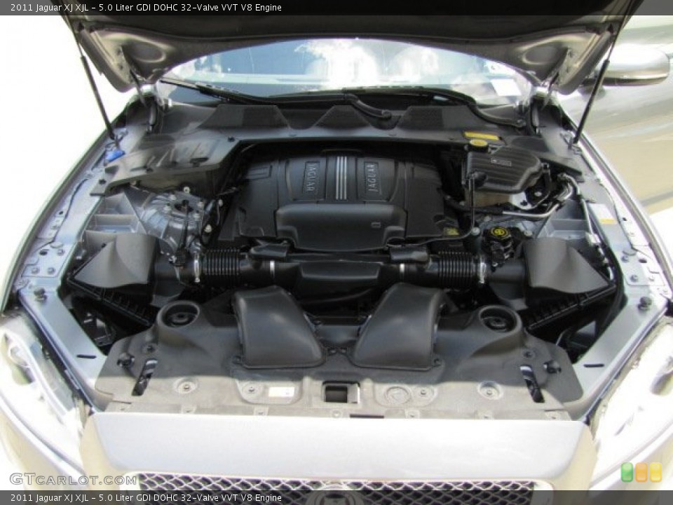 5.0 Liter GDI DOHC 32-Valve VVT V8 Engine for the 2011 Jaguar XJ #68163978