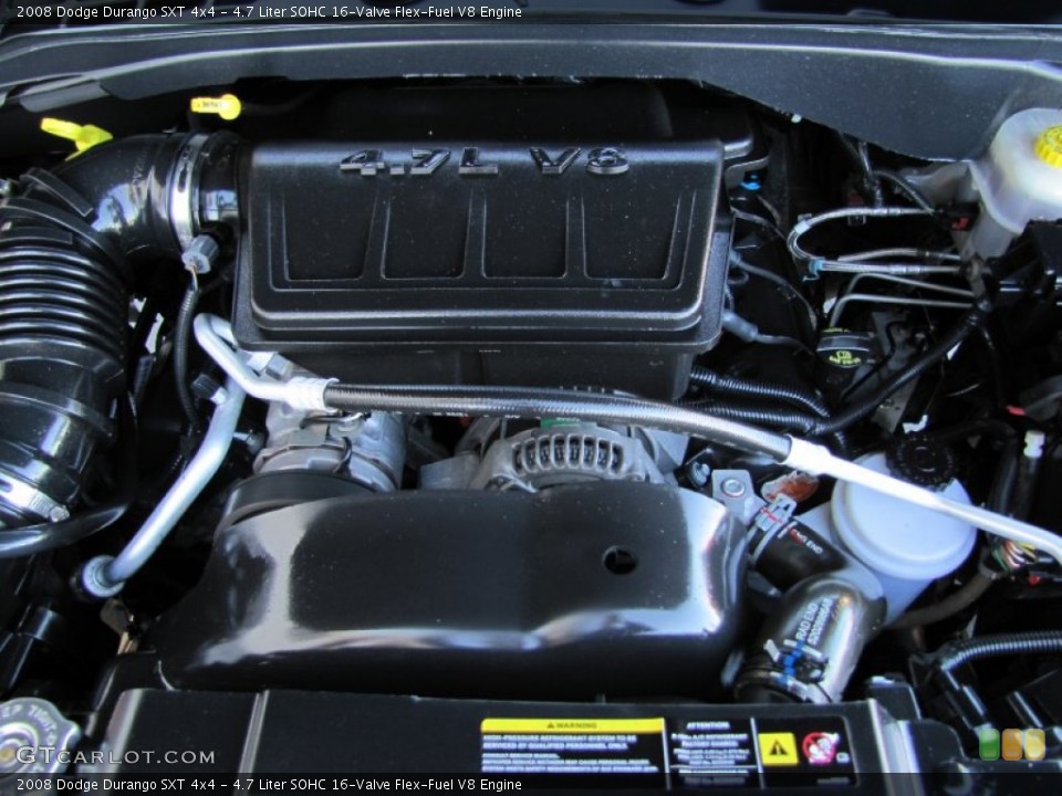 4.7 Liter SOHC 16-Valve Flex-Fuel V8 Engine for the 2008 Dodge Durango #68182244