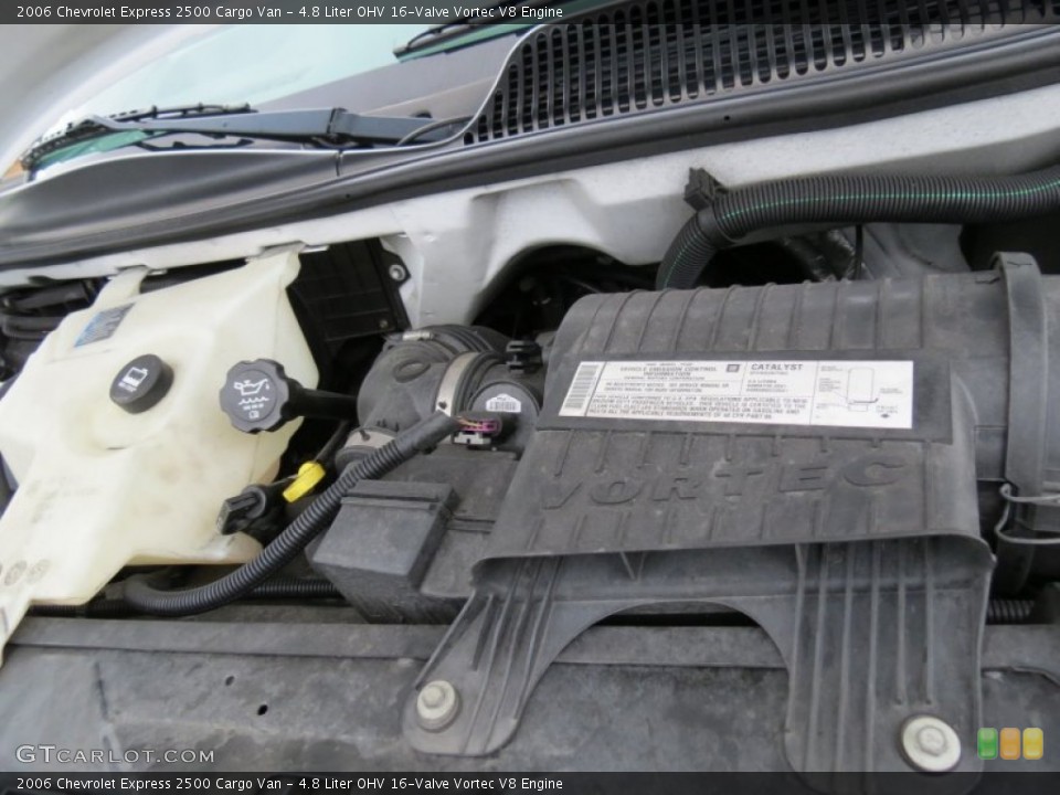 4.8 Liter OHV 16-Valve Vortec V8 2006 Chevrolet Express Engine
