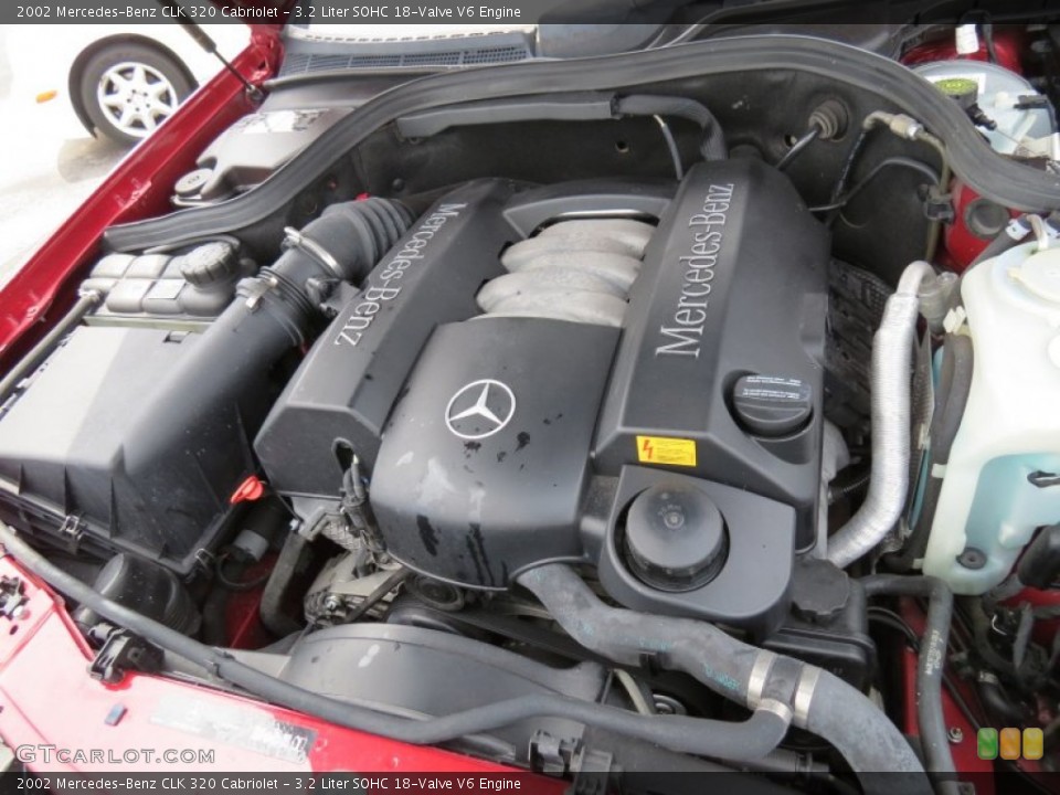 3.2 Liter SOHC 18-Valve V6 2002 Mercedes-Benz CLK Engine