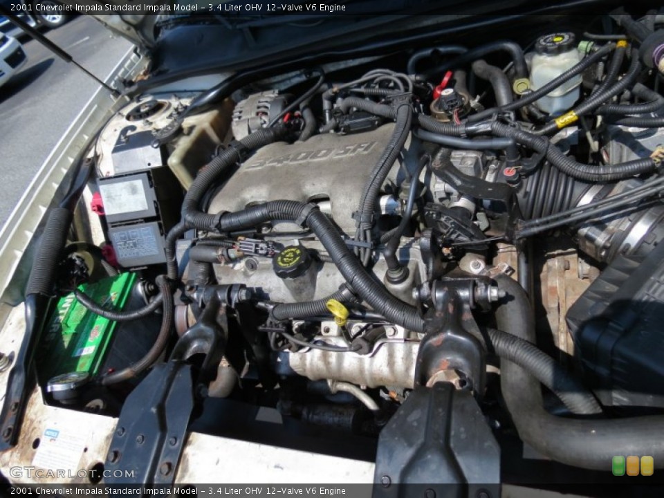 3.4 Liter OHV 12-Valve V6 Engine for the 2001 Chevrolet Impala #68215077