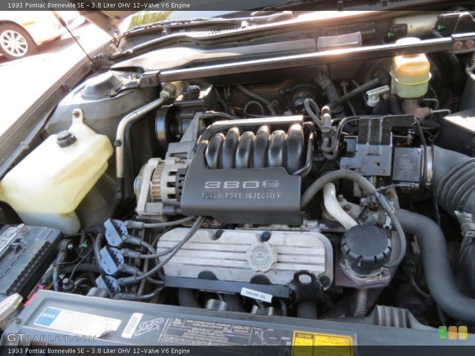3.8 Liter OHV 12-Valve V6 1993 Pontiac Bonneville Engine