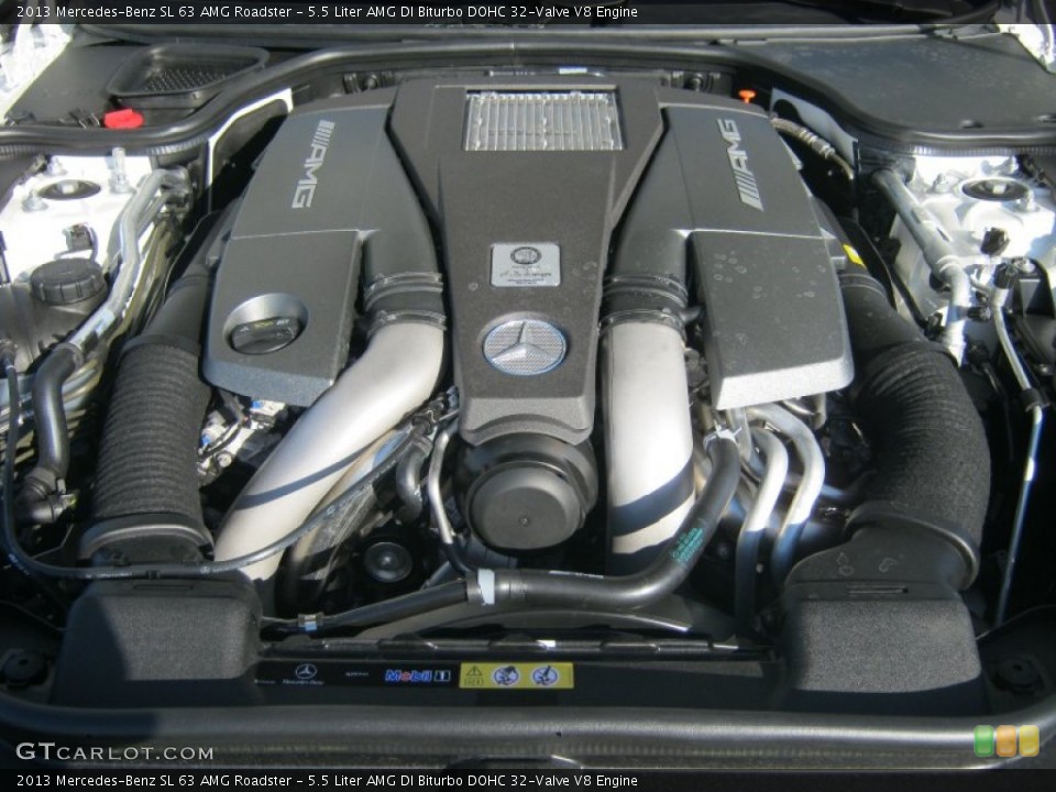 5.5 Liter AMG DI Biturbo DOHC 32-Valve V8 Engine for the 2013 Mercedes-Benz SL #68229607
