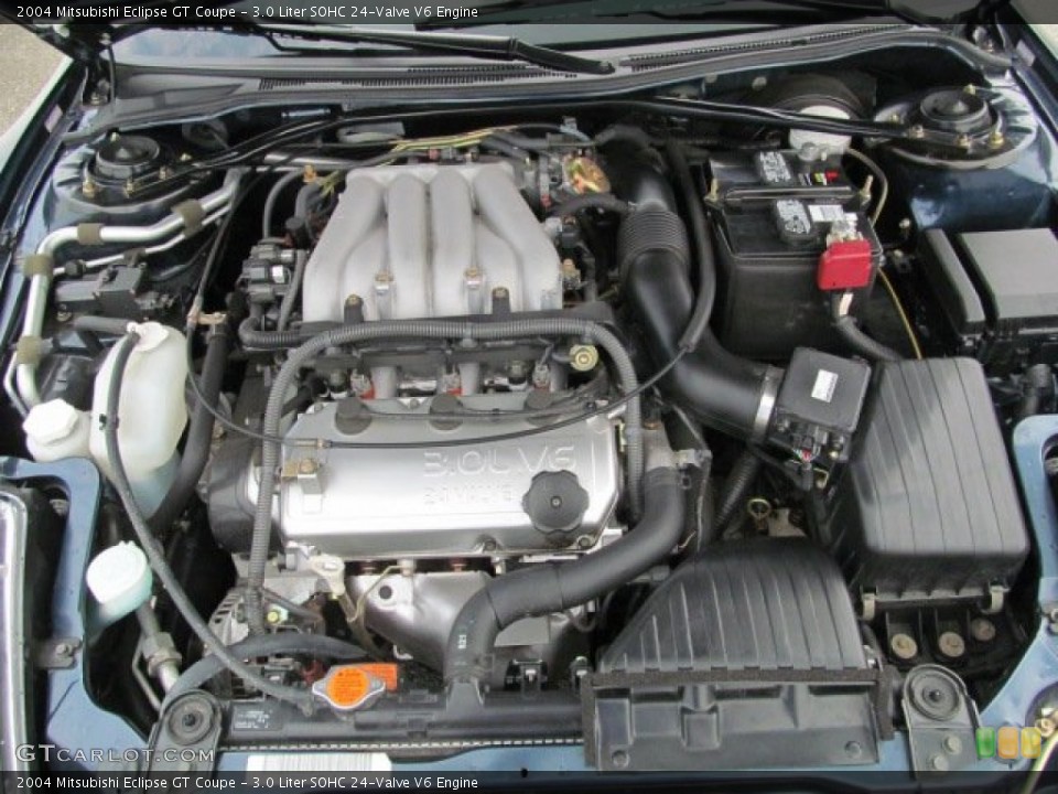 3.0 Liter SOHC 24-Valve V6 2004 Mitsubishi Eclipse Engine