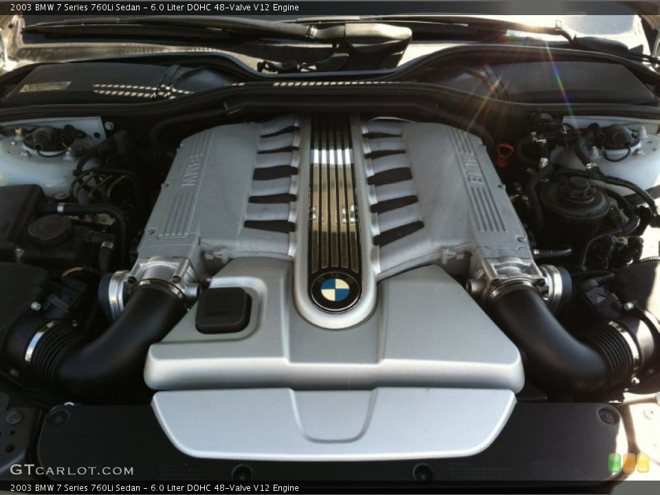 6.0 Liter DOHC 48-Valve V12 Engine for the 2003 BMW 7 Series #68239780