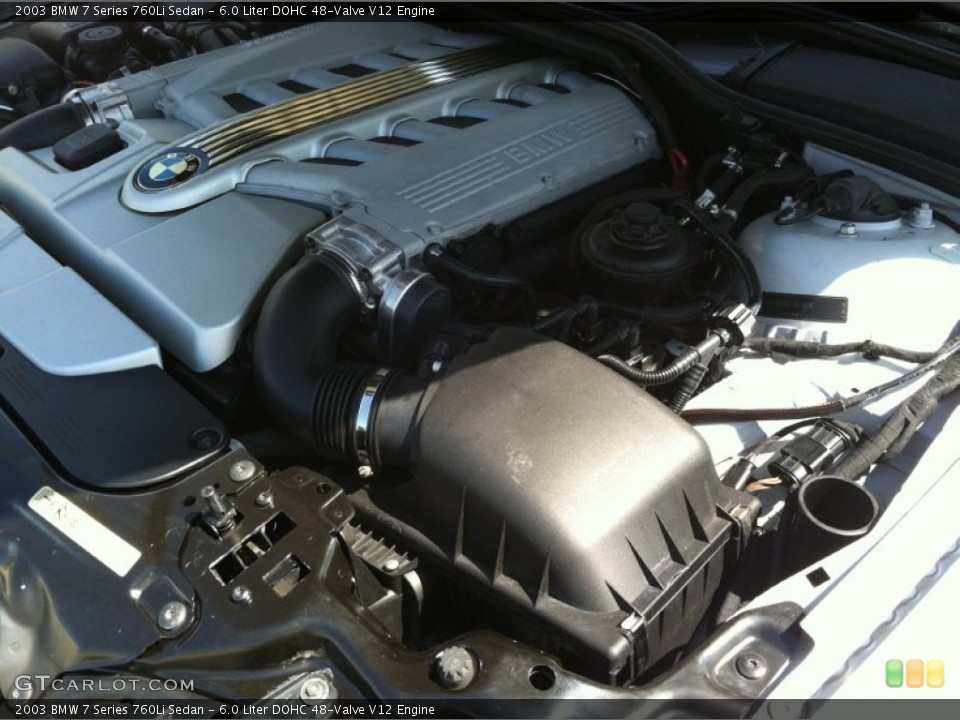 6.0 Liter DOHC 48-Valve V12 Engine for the 2003 BMW 7 Series #68239789