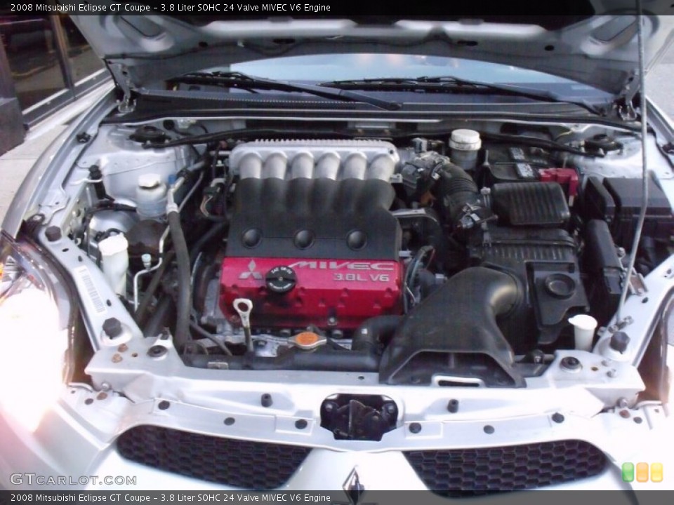 3.8 Liter SOHC 24 Valve MIVEC V6 2008 Mitsubishi Eclipse Engine