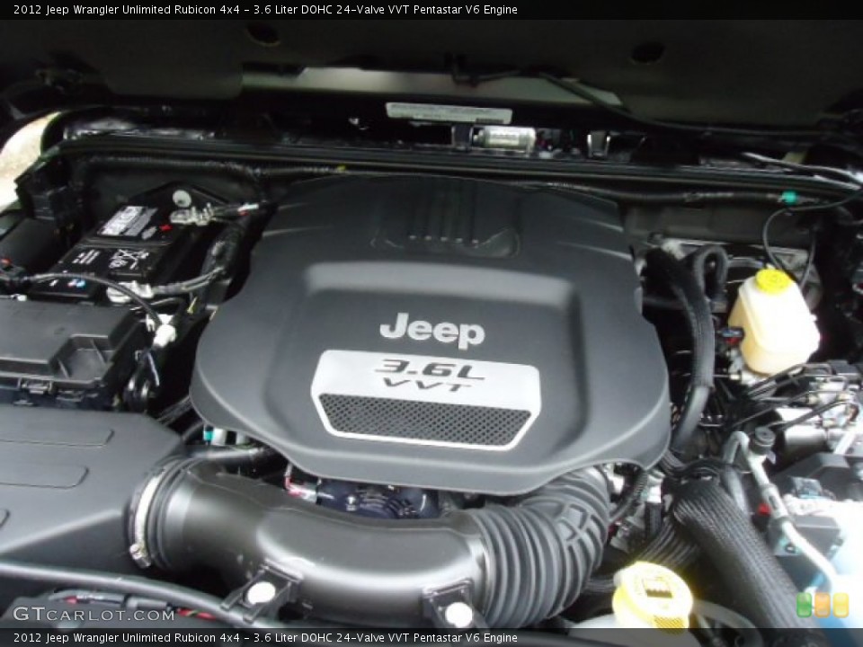3.6 Liter DOHC 24-Valve VVT Pentastar V6 Engine for the 2012 Jeep Wrangler Unlimited #68271163
