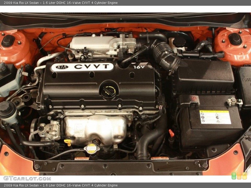 1.6 Liter DOHC 16-Valve CVVT 4 Cylinder Engine for the 2009 Kia Rio #68296013