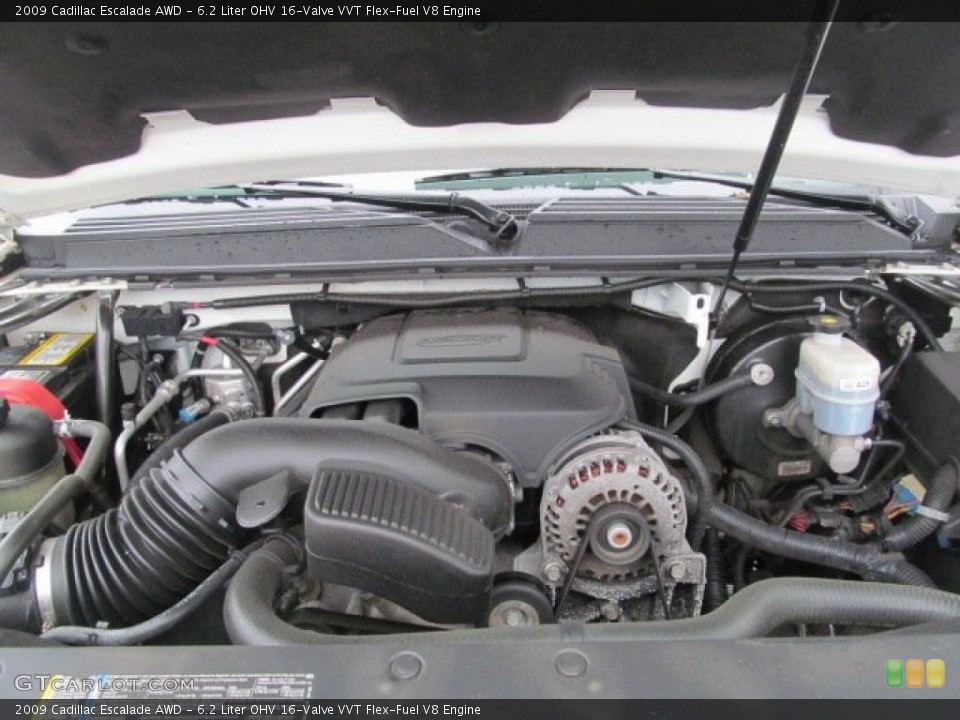 6.2 Liter OHV 16-Valve VVT Flex-Fuel V8 Engine for the 2009 Cadillac Escalade #68327138