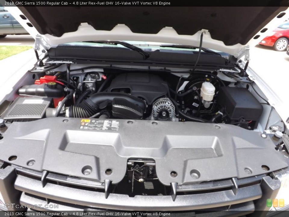 4.8 Liter Flex-Fuel OHV 16-Valve VVT Vortec V8 Engine for the 2013 GMC Sierra 1500 #68379390
