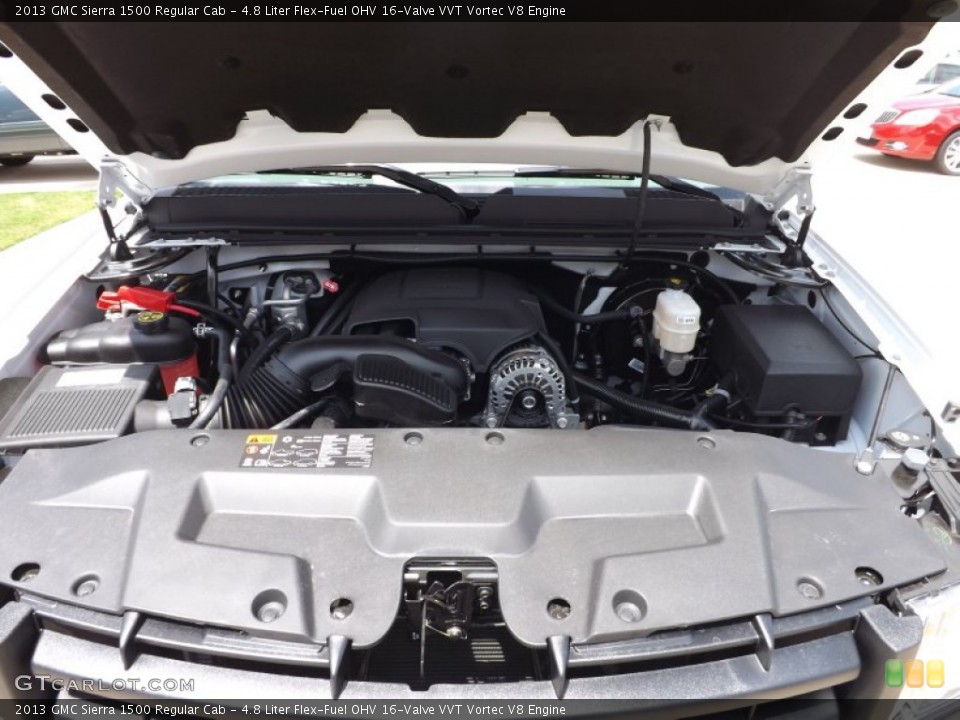 4.8 Liter Flex-Fuel OHV 16-Valve VVT Vortec V8 Engine for the 2013 GMC Sierra 1500 #68379564