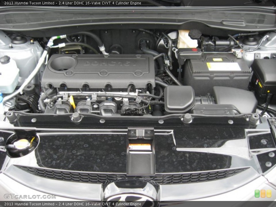 2.4 Liter DOHC 16-Valve CVVT 4 Cylinder Engine for the 2013 Hyundai Tucson #68385388
