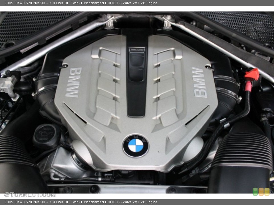 4.4 Liter DFI Twin-Turbocharged DOHC 32-Valve VVT V8 Engine for the 2009 BMW X6 #68412317