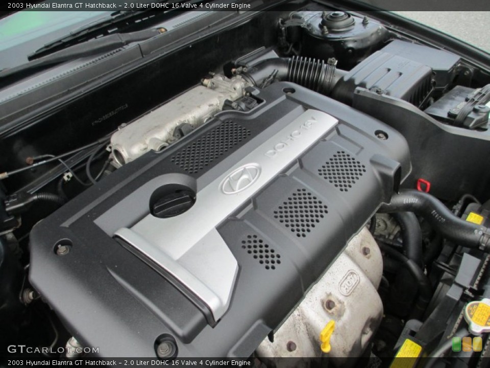 2.0 Liter DOHC 16 Valve 4 Cylinder Engine for the 2003 Hyundai Elantra #68414352