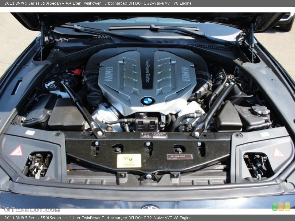 4.4 Liter TwinPower Turbocharged DFI DOHC 32-Valve VVT V8 Engine for the 2011 BMW 5 Series #68423828
