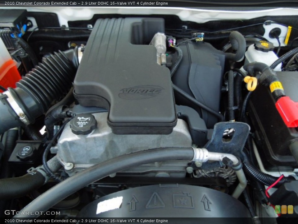 2.9 Liter DOHC 16-Valve VVT 4 Cylinder 2010 Chevrolet Colorado Engine