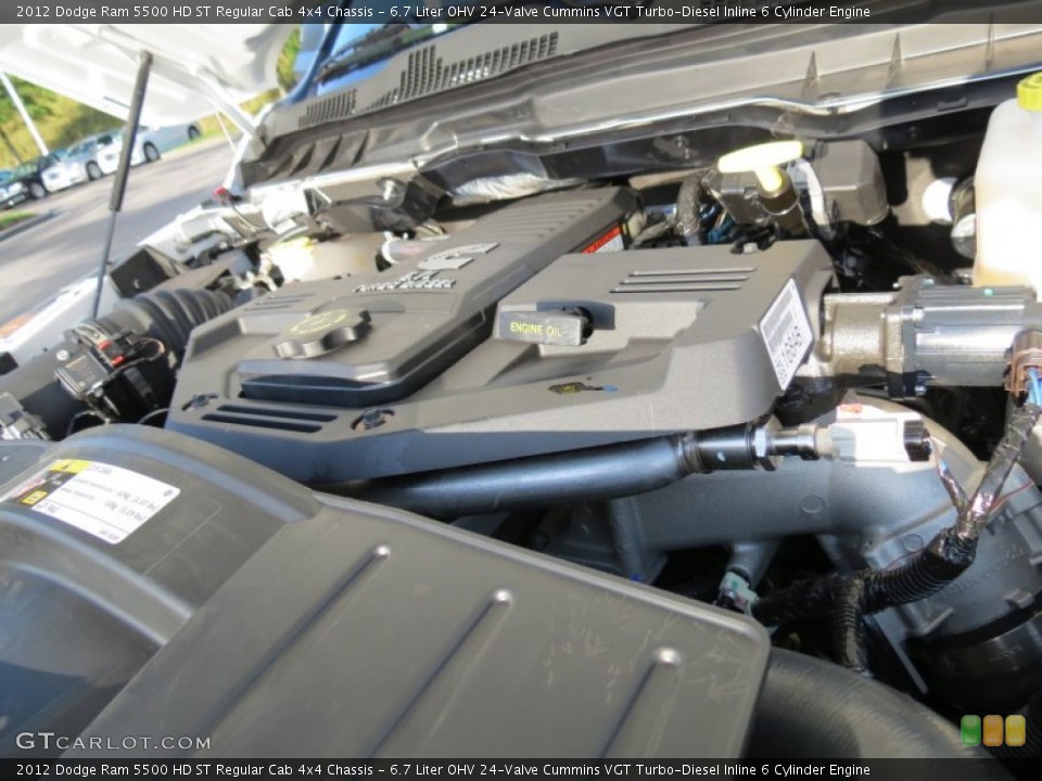 6.7 Liter OHV 24-Valve Cummins VGT Turbo-Diesel Inline 6 Cylinder Engine for the 2012 Dodge Ram 5500 HD #68458427