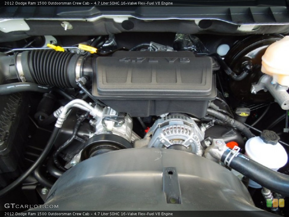4.7 Liter SOHC 16-Valve Flex-Fuel V8 Engine for the 2012 Dodge Ram 1500 #68464132