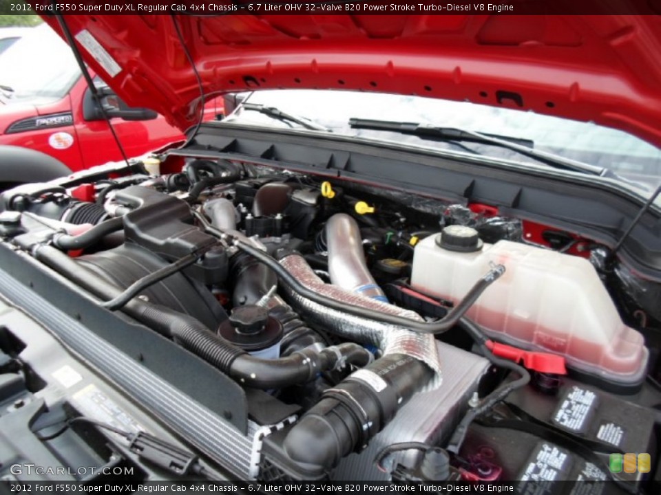6.7 Liter OHV 32-Valve B20 Power Stroke Turbo-Diesel V8 2012 Ford F550 Super Duty Engine
