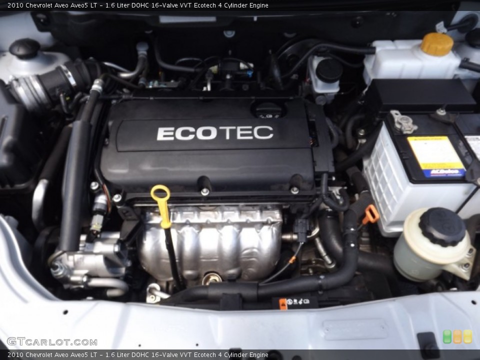 1.6 Liter DOHC 16-Valve VVT Ecotech 4 Cylinder 2010 Chevrolet Aveo Engine