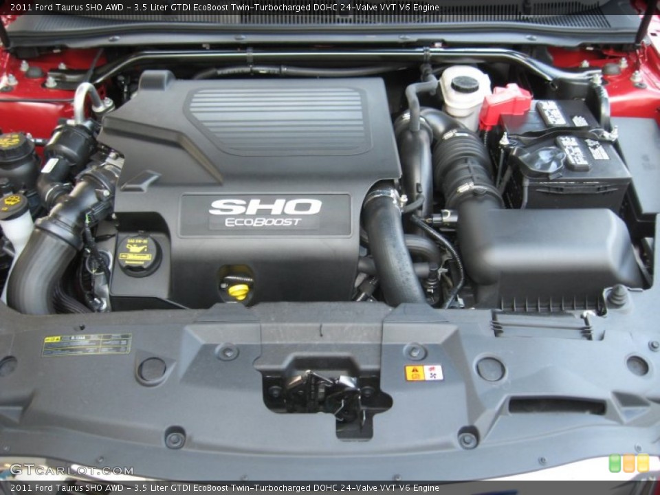 3.5 Liter GTDI EcoBoost Twin-Turbocharged DOHC 24-Valve VVT V6 Engine for the 2011 Ford Taurus #68478985