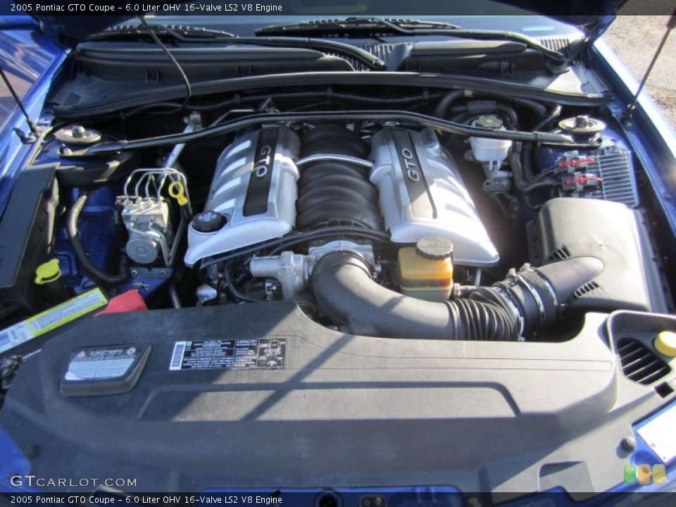 6.0 Liter OHV 16-Valve LS2 V8 Engine for the 2005 Pontiac GTO #68520112