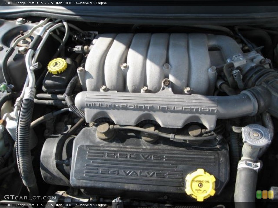 2.5 Liter SOHC 24-Valve V6 2000 Dodge Stratus Engine