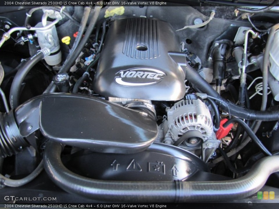 6.0 Liter OHV 16-Valve Vortec V8 Engine for the 2004 Chevrolet Silverado 2500HD #68527501