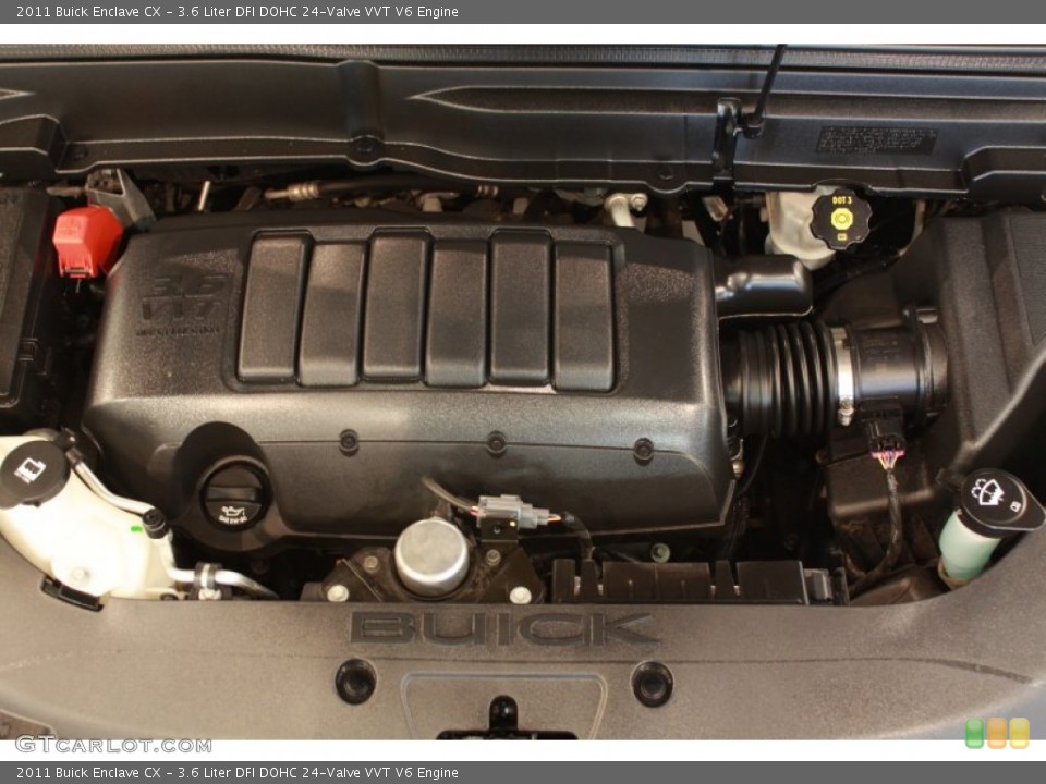 3.6 Liter DFI DOHC 24-Valve VVT V6 2011 Buick Enclave Engine