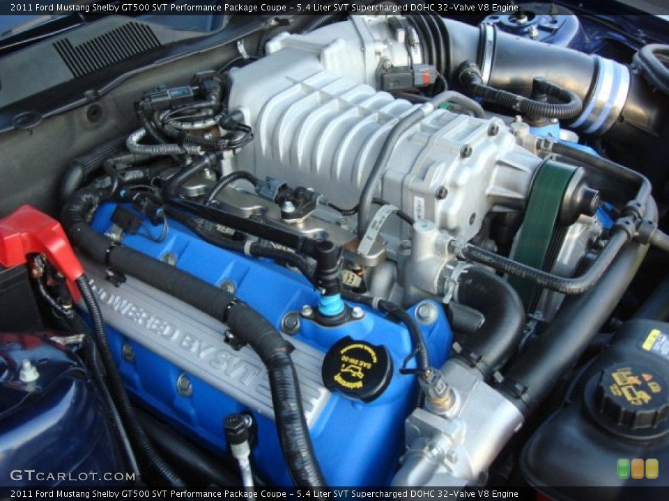 5.4 Liter SVT Supercharged DOHC 32-Valve V8 Engine for the 2011 Ford Mustang #68600789