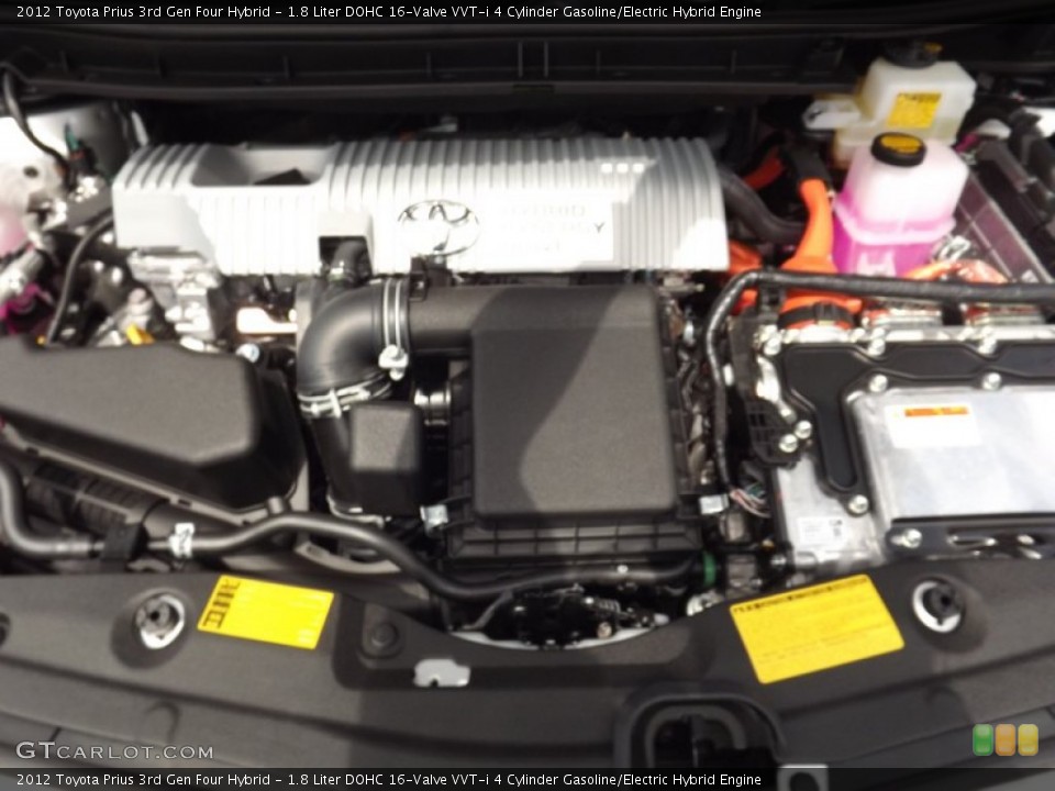 1.8 Liter DOHC 16-Valve VVT-i 4 Cylinder Gasoline/Electric Hybrid Engine for the 2012 Toyota Prius 3rd Gen #68604689