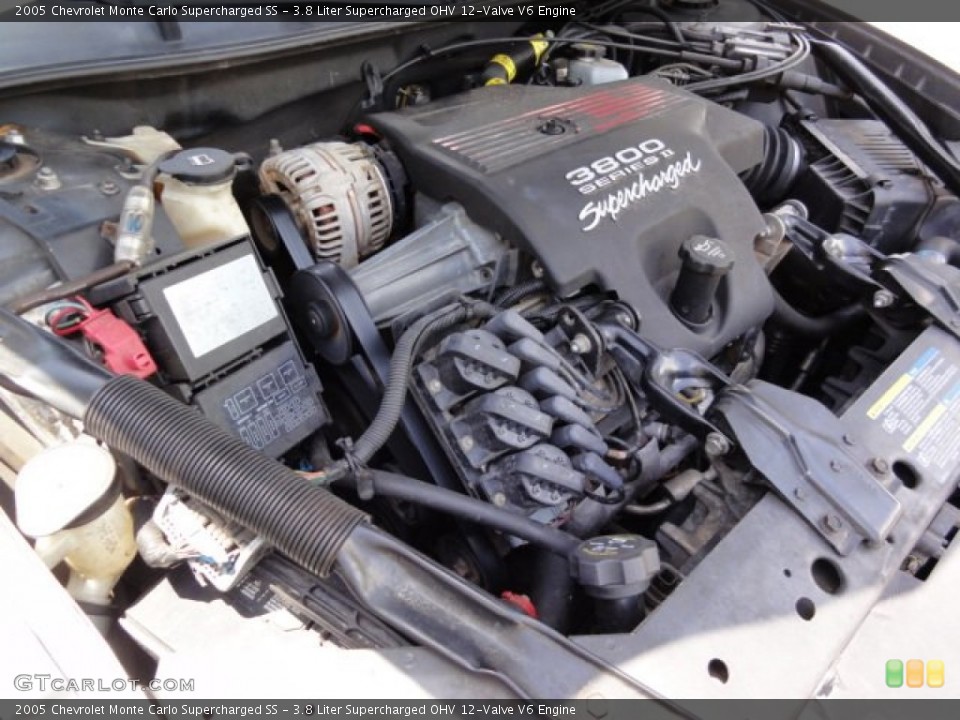 3.8 Liter Supercharged OHV 12-Valve V6 2005 Chevrolet Monte Carlo Engine