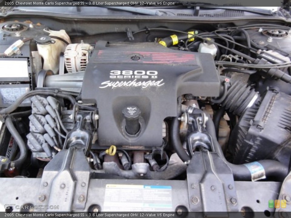 3.8 Liter Supercharged OHV 12-Valve V6 Engine for the 2005 Chevrolet Monte Carlo #68634676