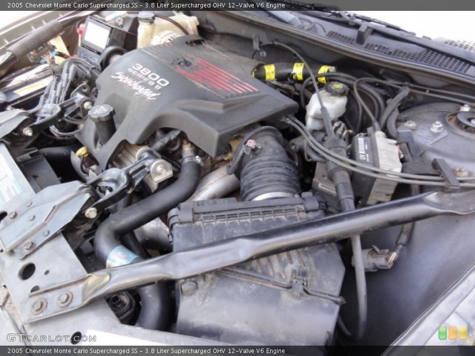 3.8 Liter Supercharged OHV 12-Valve V6 Engine for the 2005 Chevrolet Monte Carlo #68634685