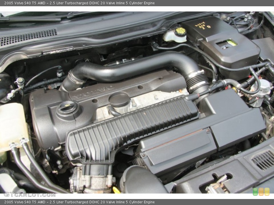 2.5 Liter Turbocharged DOHC 20 Valve Inline 5 Cylinder Engine for the 2005 Volvo S40 #68656546