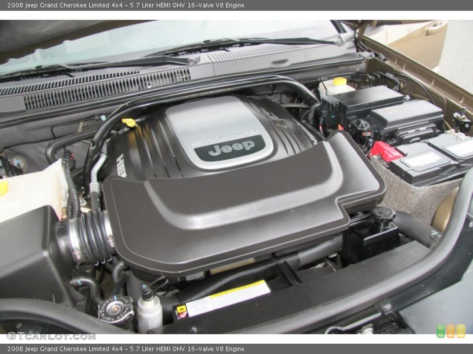 5.7 Liter HEMI OHV 16-Valve V8 Engine for the 2008 Jeep Grand Cherokee #68657461